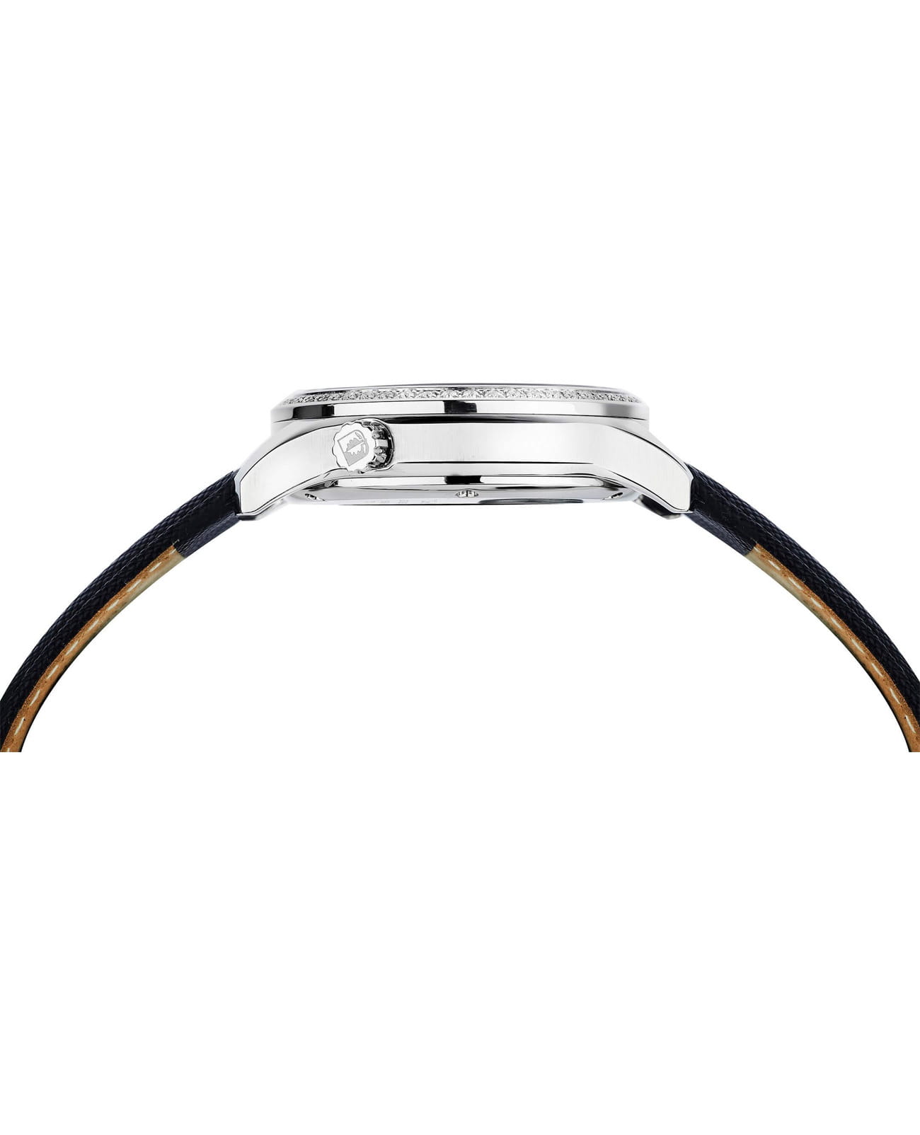 L'Duchen L'Duchen Coquille D 713.11.31,  швейцария женские часы на браслете кожаный боковой вид